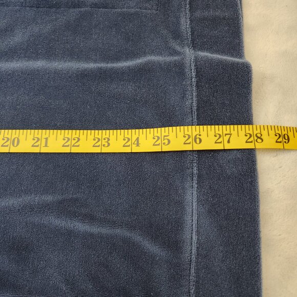 Denim & Company Velour Top Pullover Womens Small Long Sleeve Pockets Blue - Picture 9 of 16